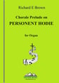 Chorale Prelude on Personent Hodie Organ sheet music cover